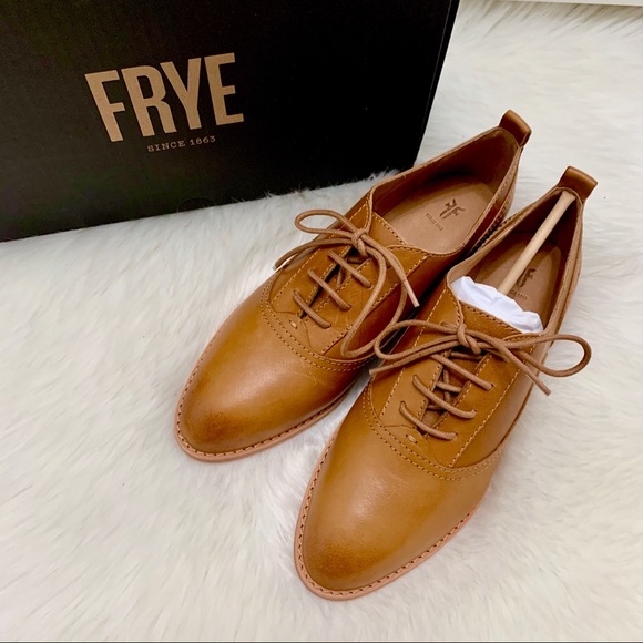 Frye Grace CVO Oxford Flat Tobacco - Picture 3 of 14